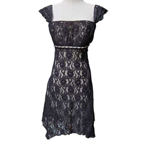 My Michelle Dresses & Skirts - My Michelle Black Lace High-Low Dress